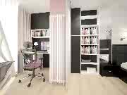 3D визуализация детской комнаты с балконом