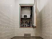 Скрытый люк под кафель в открытом положении